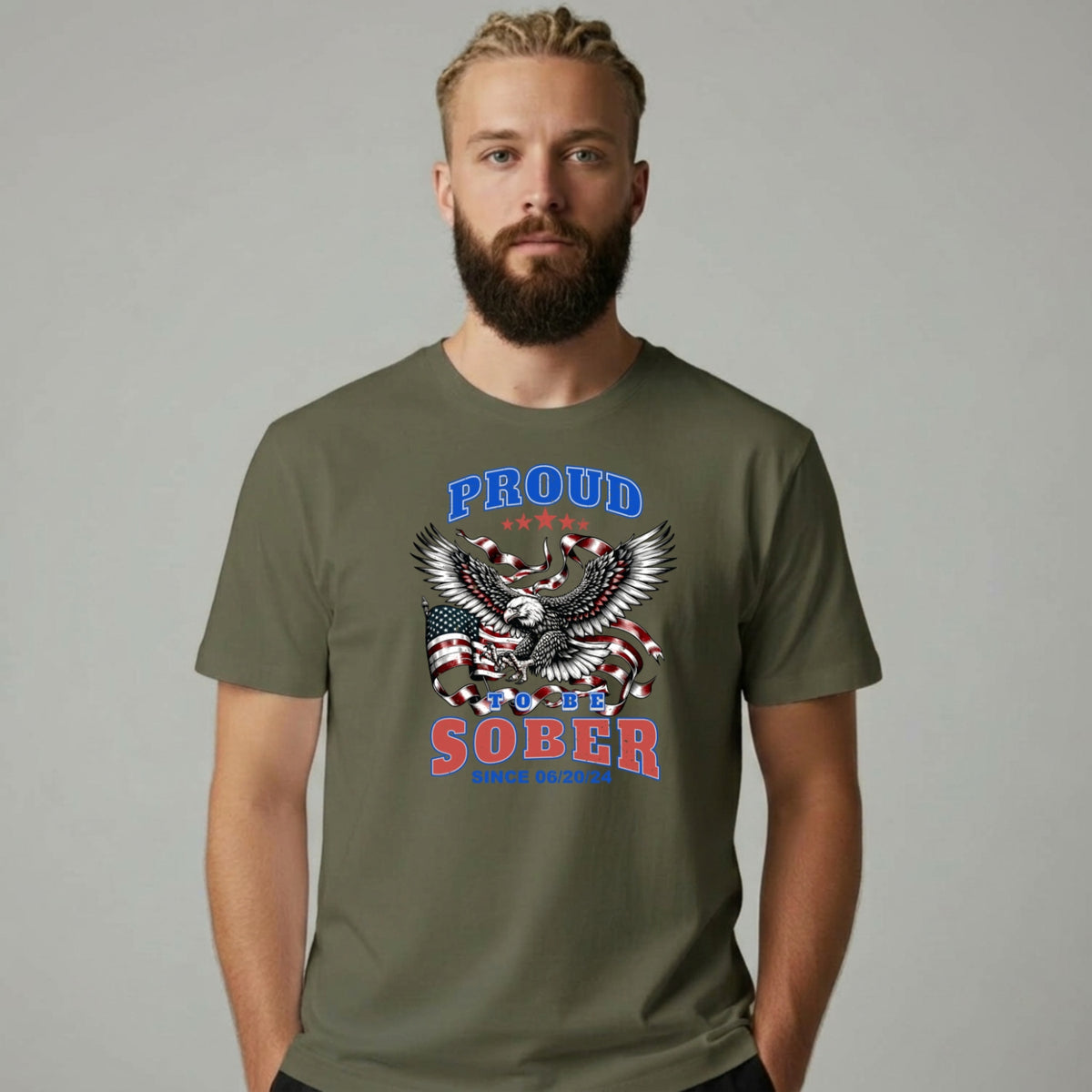 Sober T Shirt | Men's Proud To Be Sober