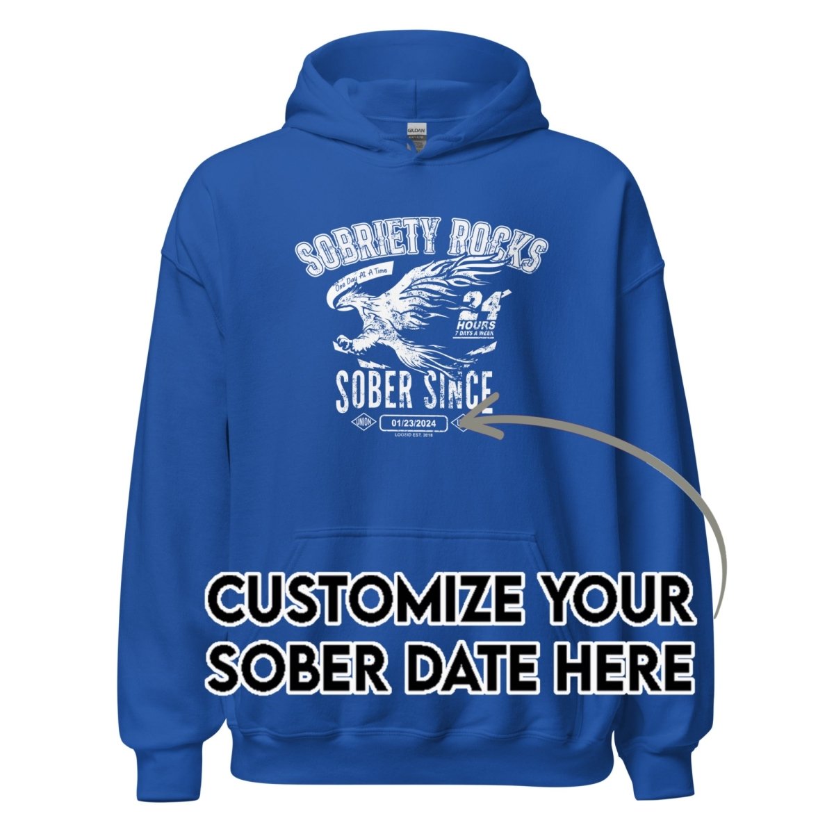 Recovery Hoodie | Men's Sobriety Rocks