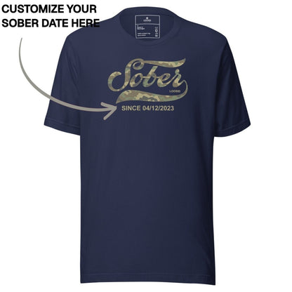 Sober T Shirt | Men's Sober Since Camo