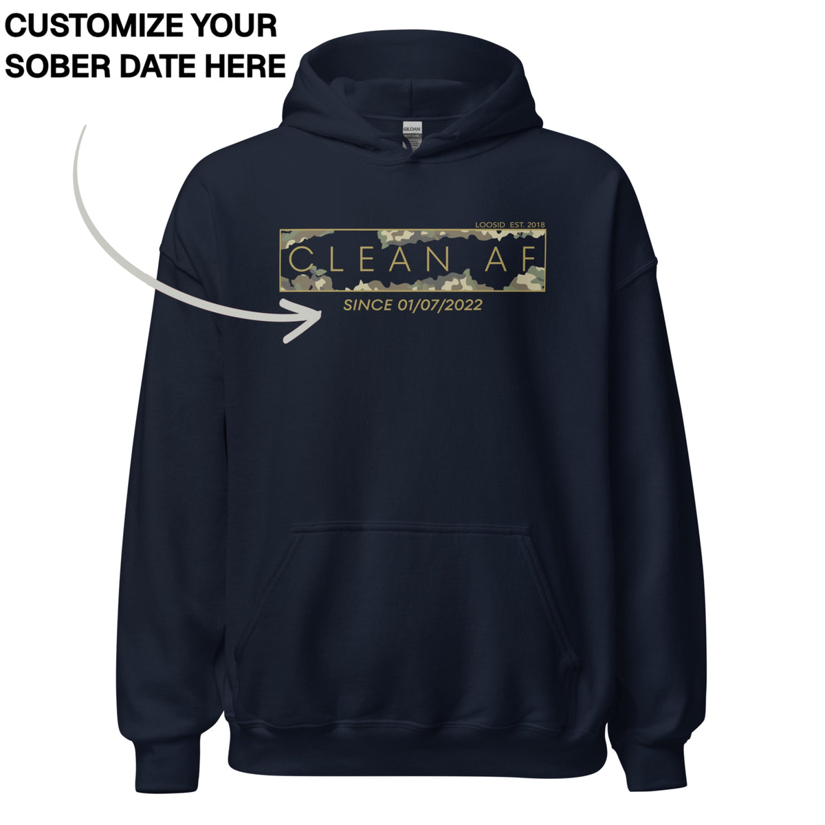 Recovery Hoodie | Men's Clean AF Camo