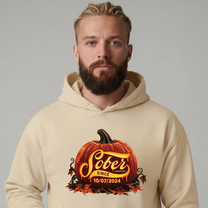 Recovery Hoodie | Men's Sober Since Pumpkin