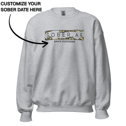 Sober Sweatshirt | Men's Sober AF Camo