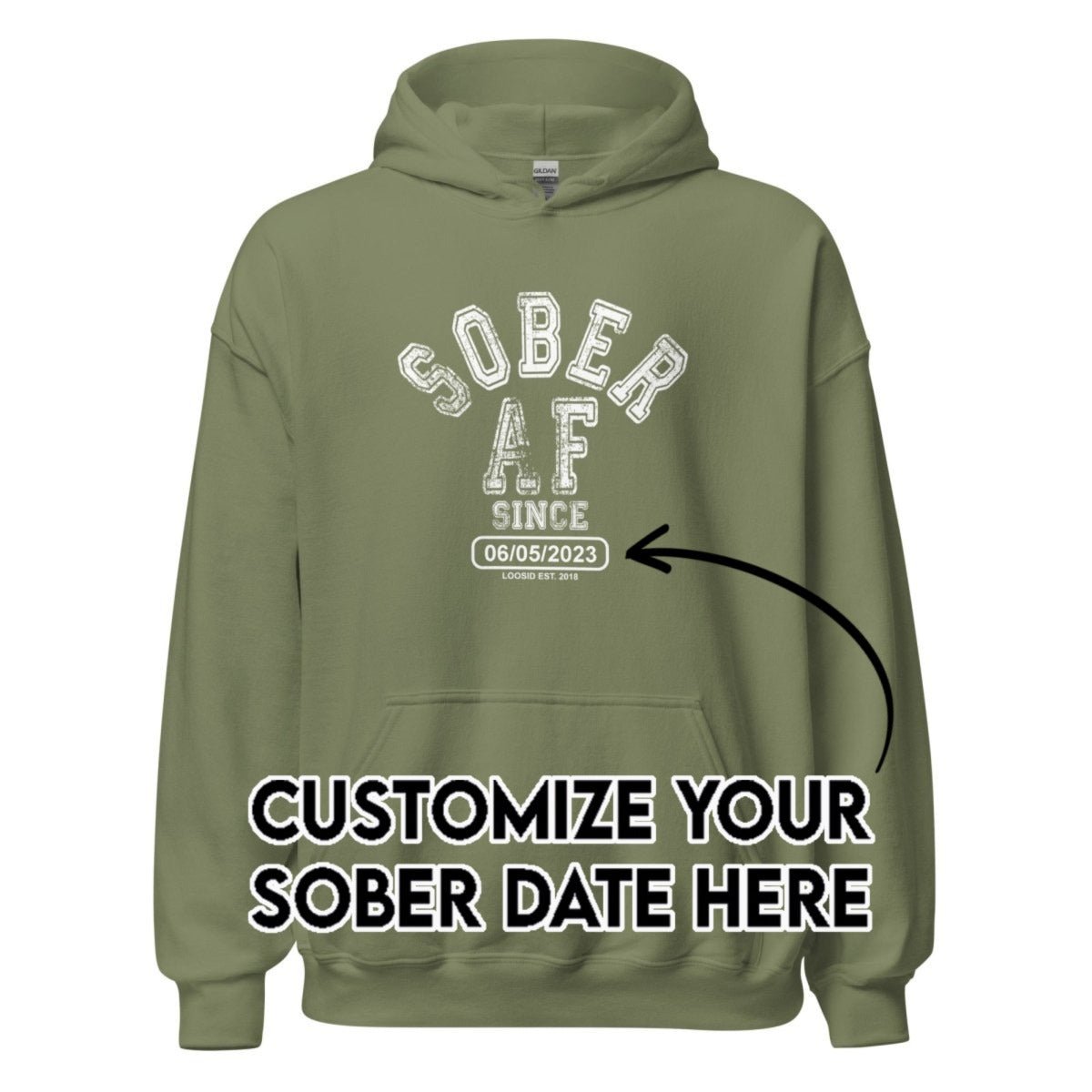 Recovery Hoodie | Unisex Sober AF Since