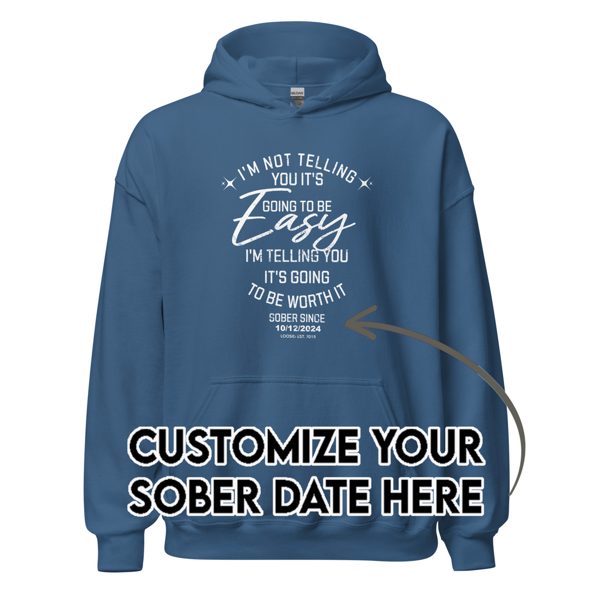 Recovery Hoodie | Men's I'm Not Telling You It's Easy