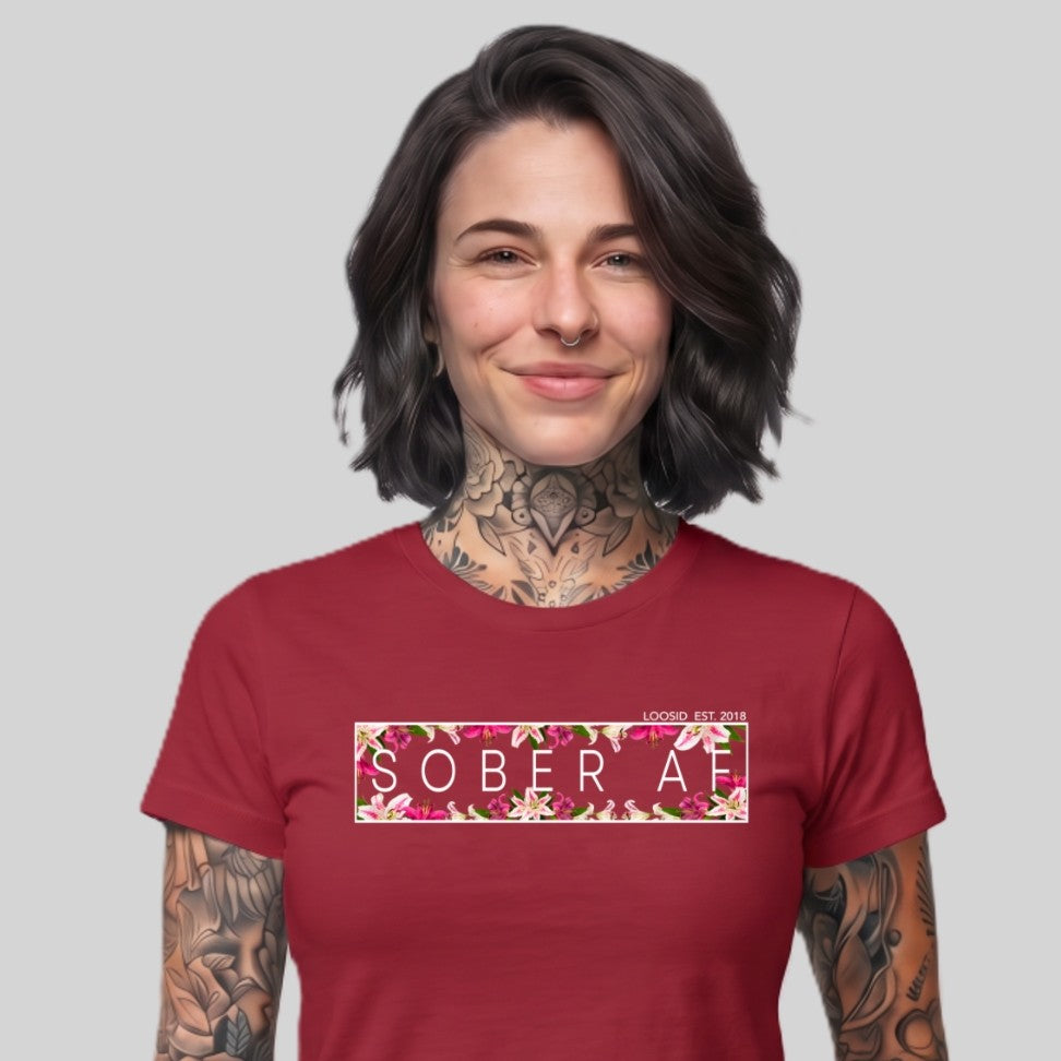 Sober T Shirt | Women's Sober AF Lily