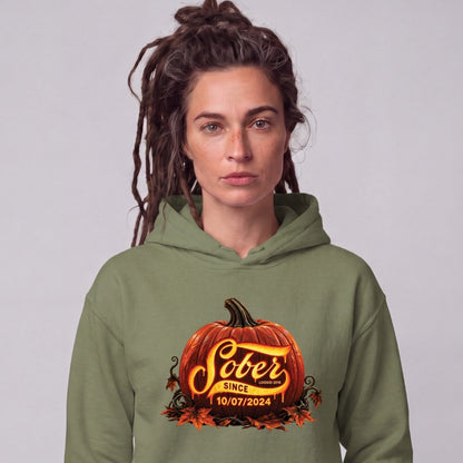 Recovery Hoodie | Women's Sober Since Pumpkin