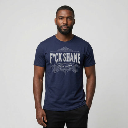 F*ck Shame Sober T Shirt fit detail (view 19)