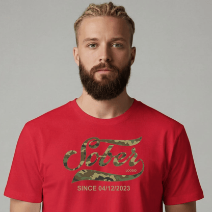 Sober T Shirt | Men's Sober Since Camo