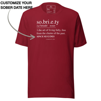 Sober T Shirt | Men's Sobriety Definition