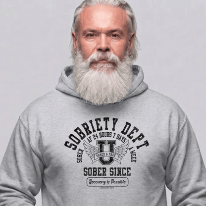 Recovery Hoodie | Men's Sobriety Dept 24/7