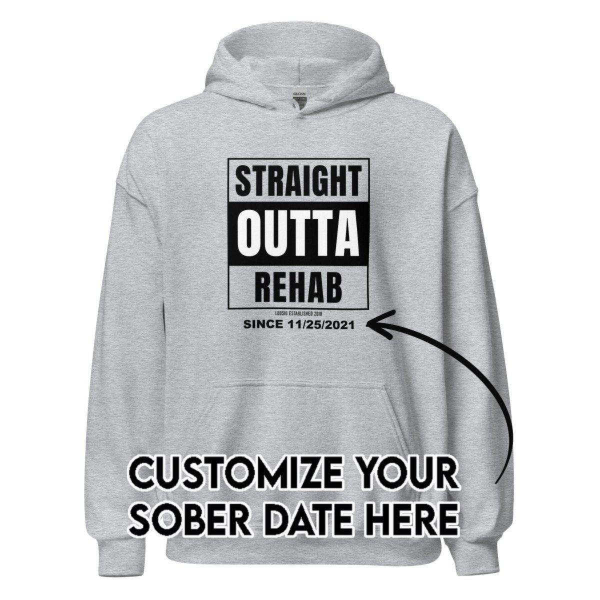 Recovery Hoodie | Men's Straight Outta Rehab