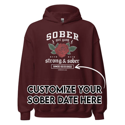 Recovery Hoodie | Women's Sober Girl Gang Strong & Sober