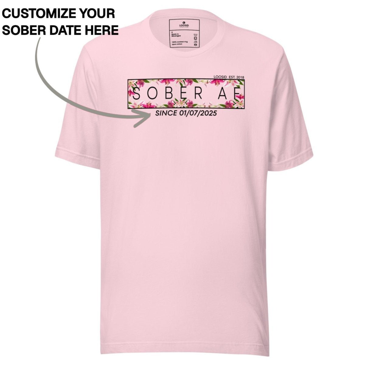Sober T Shirt | Women's Sober AF Lily