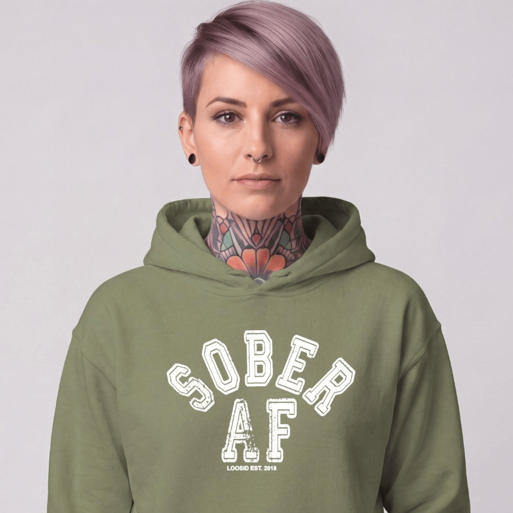 Recovery Hoodie | Women's Sober AF Collegiate