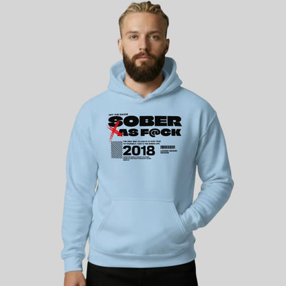 Sober As F*ck Recovery Hoodie product photo (view 10)