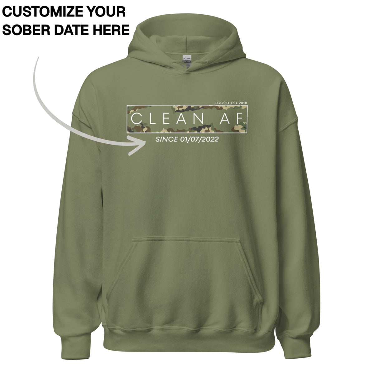Recovery Hoodie | Men's Clean AF Camo