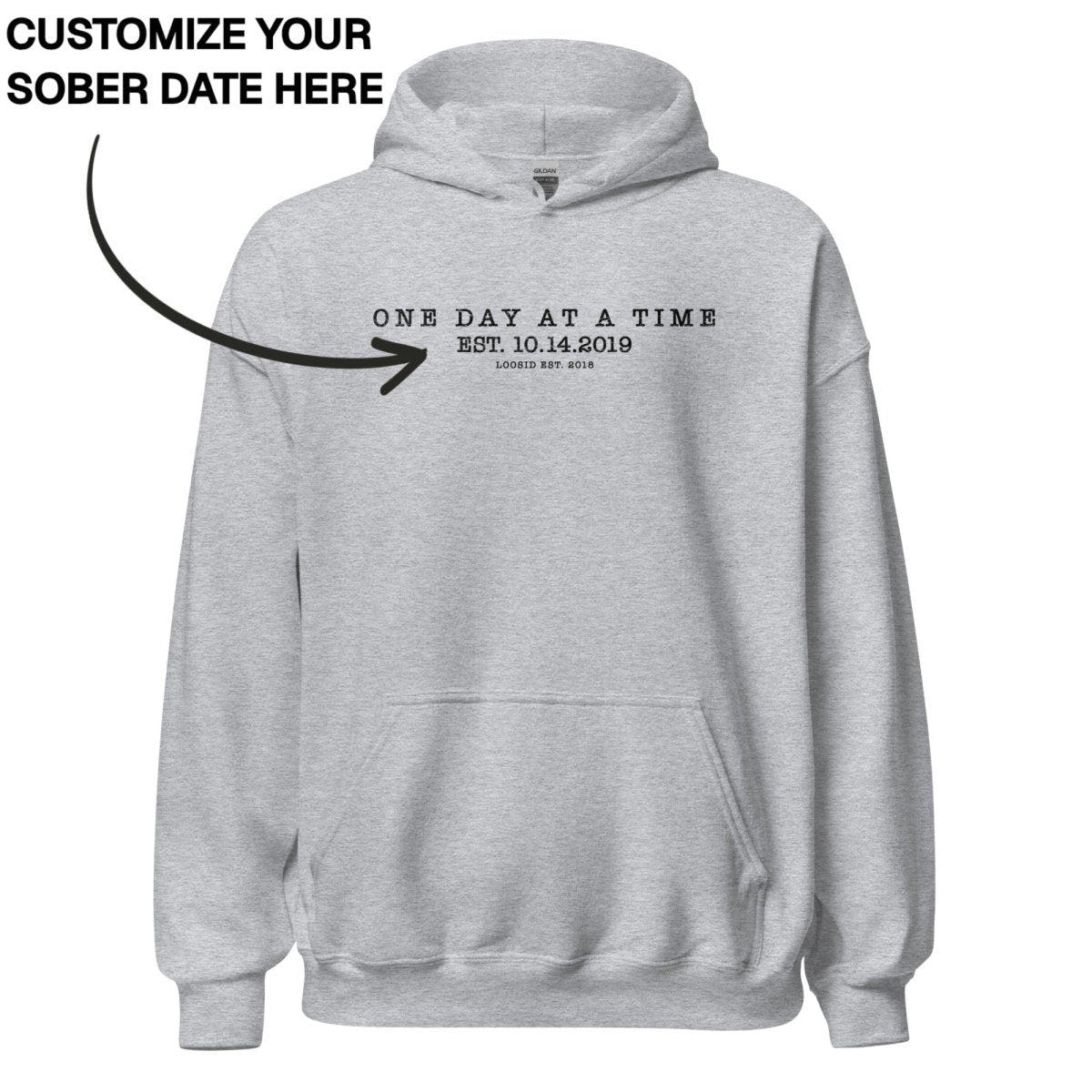 Recovery Hoodie | Men's One Day At a Time