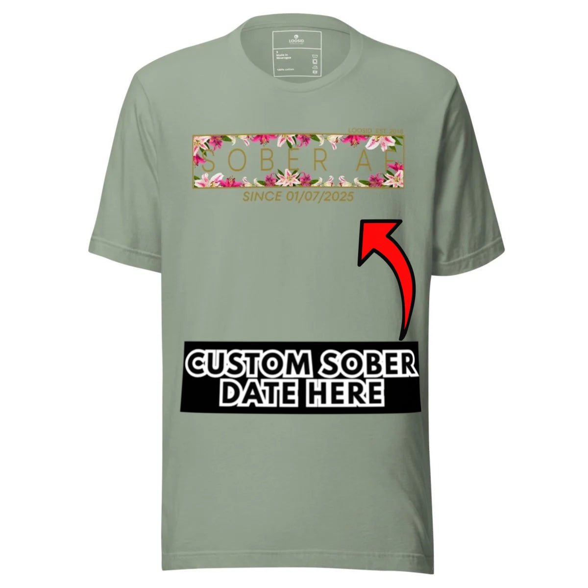 Sober AF Sober T Shirt product photo (view 20)