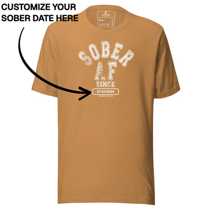 Sober T Shirt | Women's Sober AF Collegiate