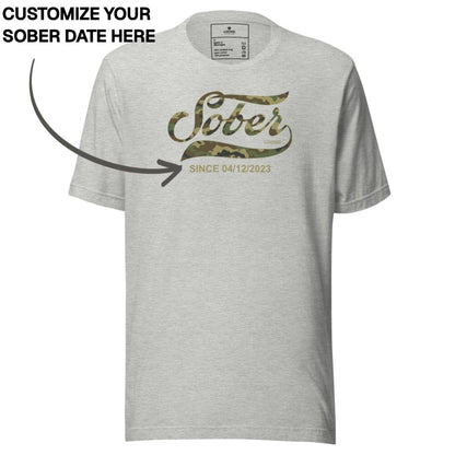 Sober T Shirt | Men's Sober Since Camo