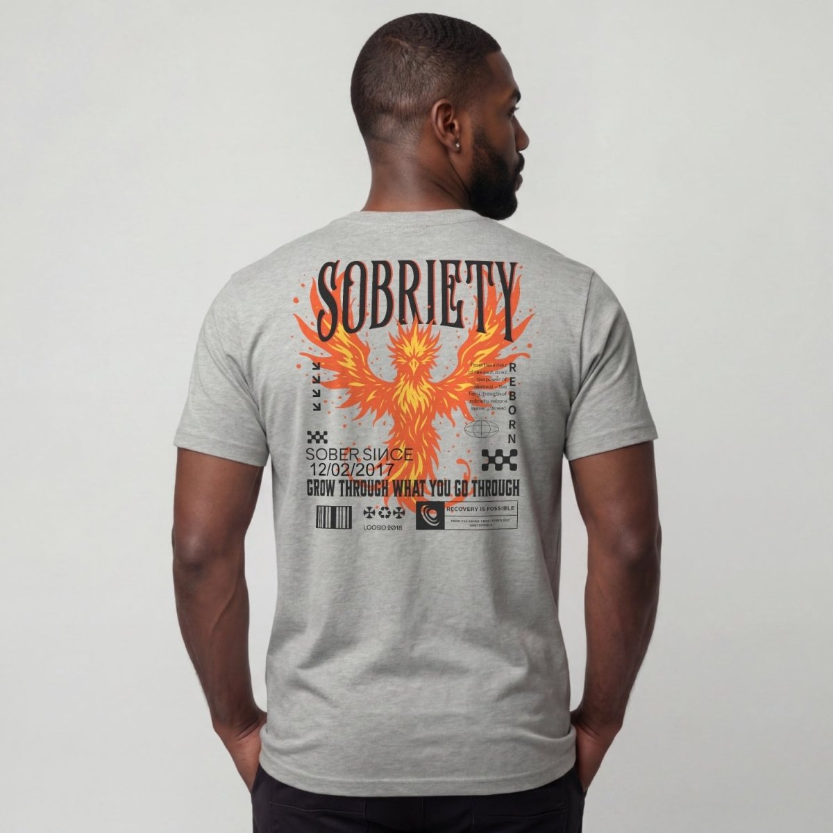 Sober T Shirt | Men's Phoenix Sobriety Reborn Limited-Edition