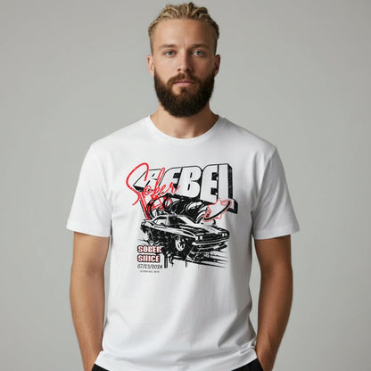 Men's Sober Rebel T-shirt with Custom Sobriety Date