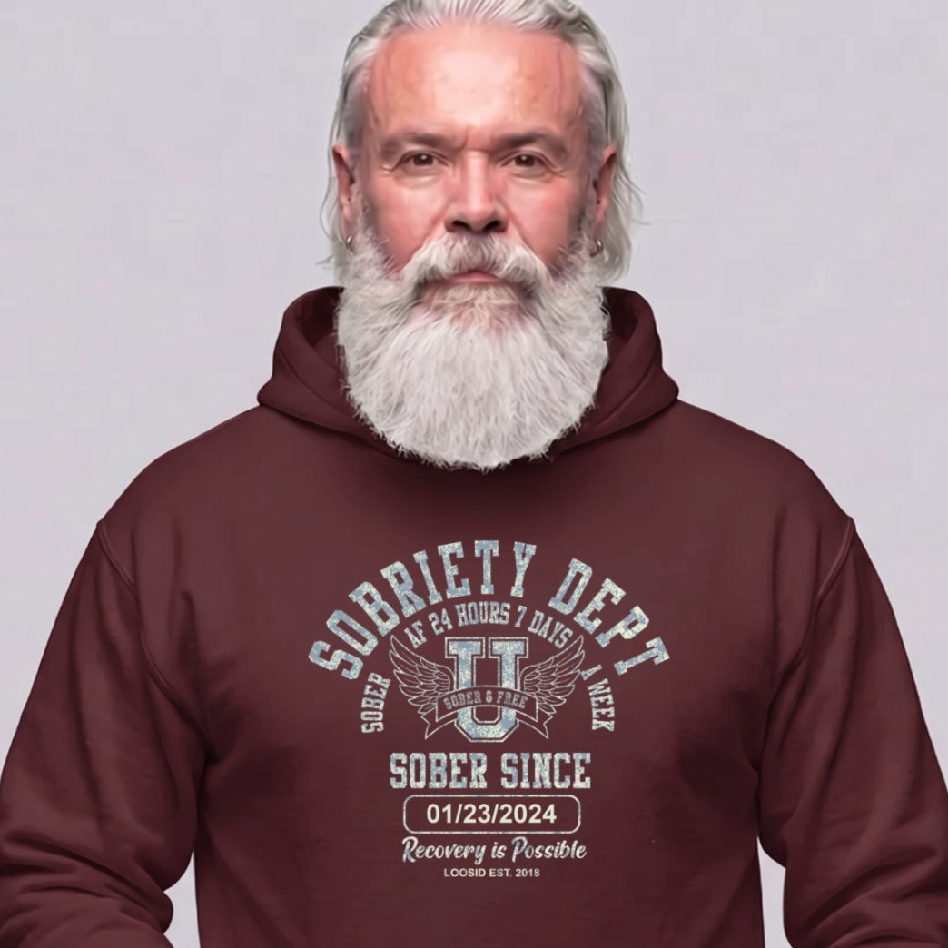 Recovery Hoodie | Men's Sobriety Dept 24/7