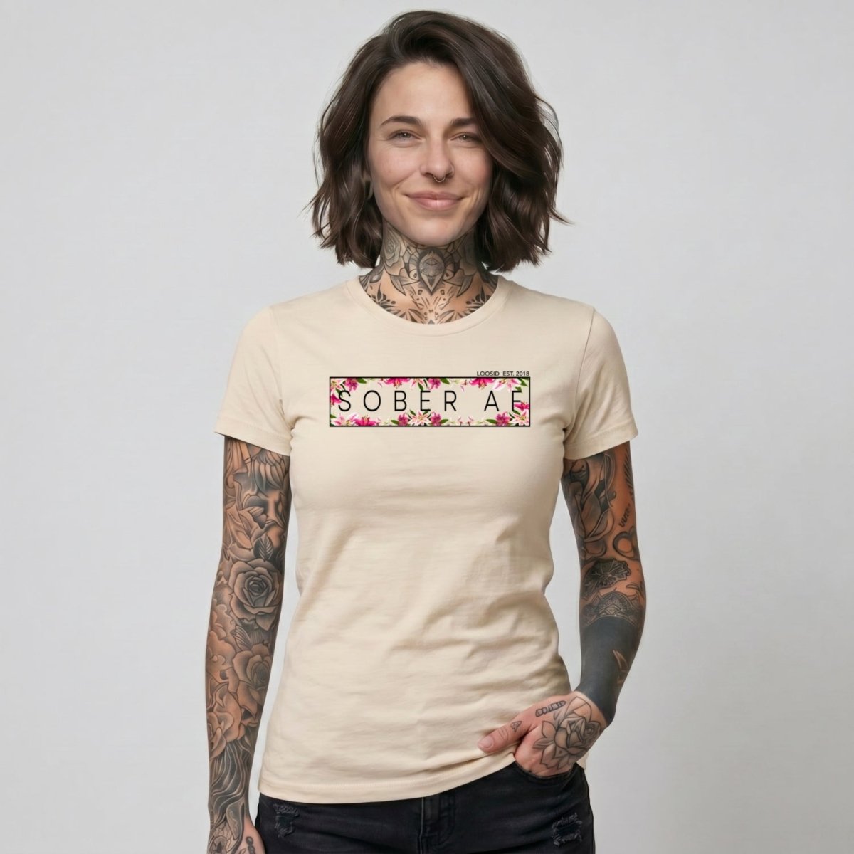 Sober T Shirt | Women's Sober AF Lily