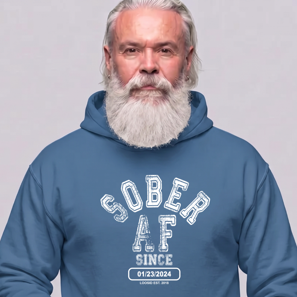 Recovery Hoodie | Men's Sober AF Collegiate