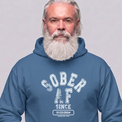 Recovery Hoodie | Men's Sober AF Collegiate