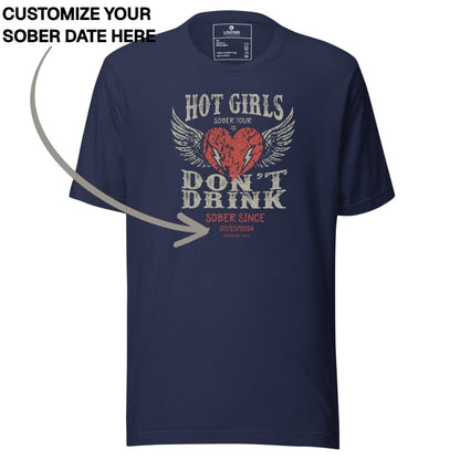 Sober T Shirt | Women's Hot Girls Don't Drink