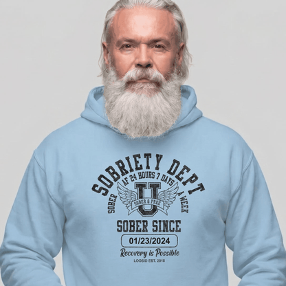Recovery Hoodie | Unisex Sobriety Dept