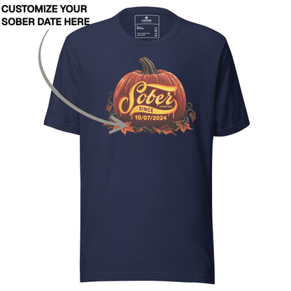 Sober T Shirt | Women's Sober Since Pumpkin