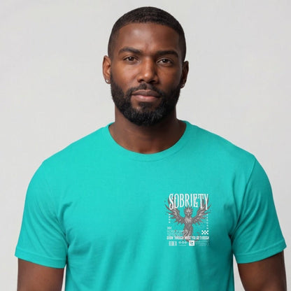 Sober T Shirt | Men's Phoenix Sobriety Reborn Limited-Edition