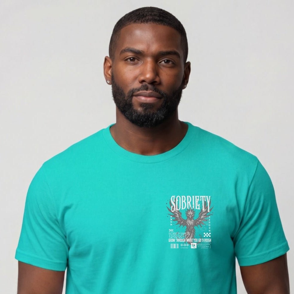 Sober T Shirt | Men's Phoenix Sobriety Reborn Limited-Edition