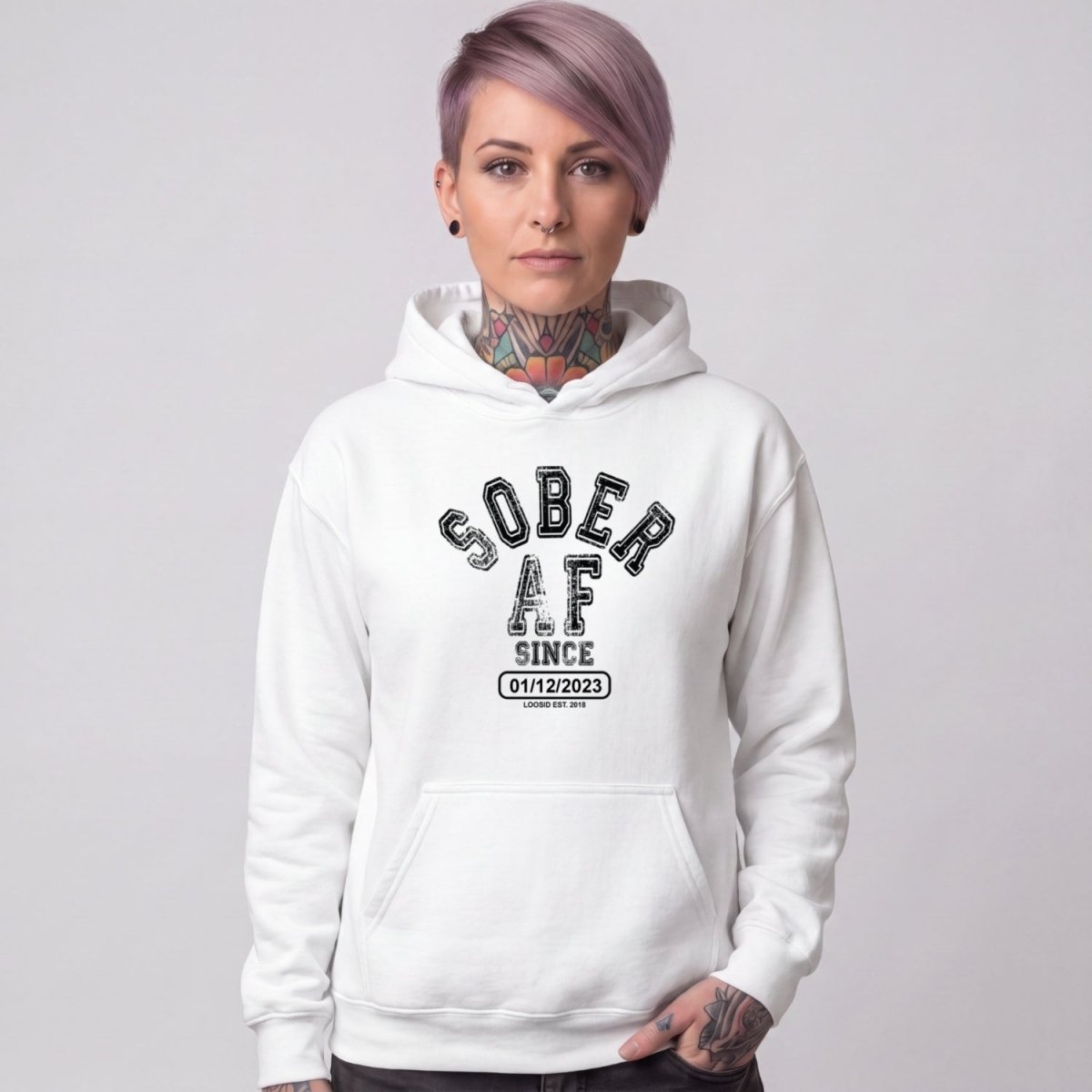 Recovery Hoodie | Women's Sober AF Collegiate
