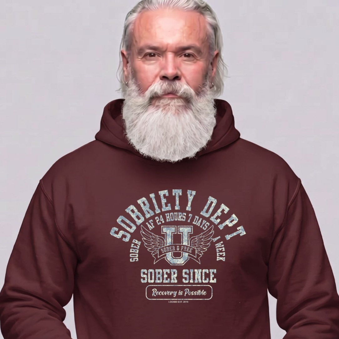 Recovery Hoodie | Men's Sobriety Dept 24/7