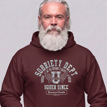 Recovery Hoodie | Men's Sobriety Dept 24/7