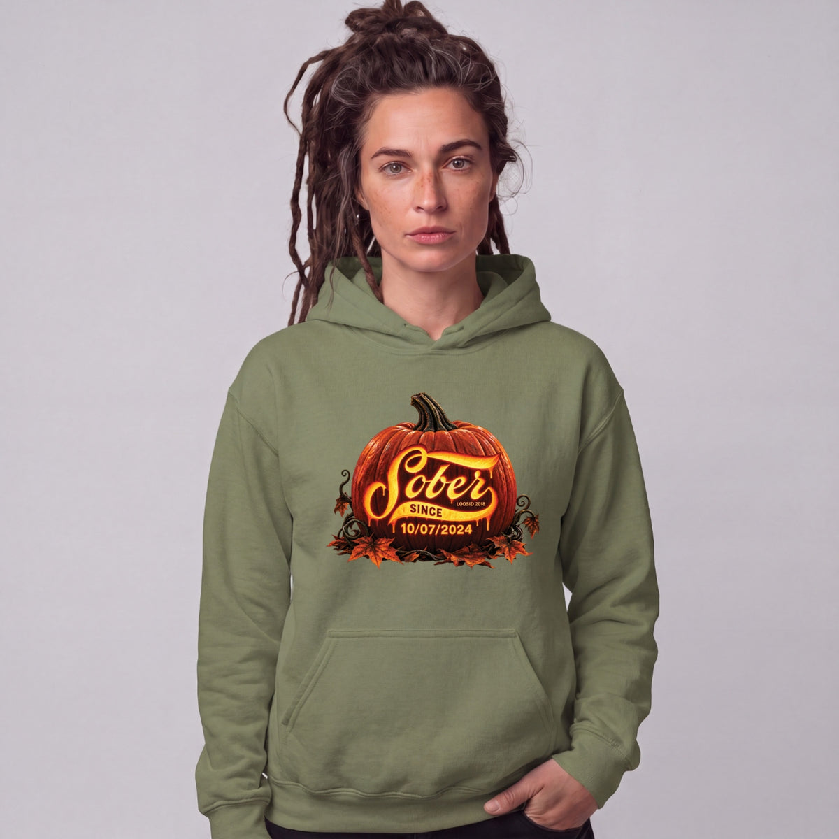 Recovery Hoodie | Women's Sober Since Pumpkin