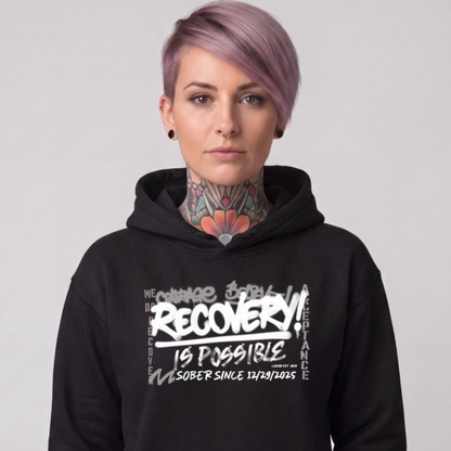 Recovery Hoodie | Women's Personalized Recovery Is Possible Hoodie