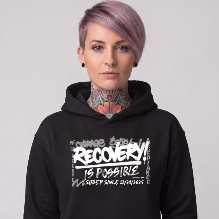 Recovery Hoodie | Women's Personalized Recovery Is Possible Hoodie