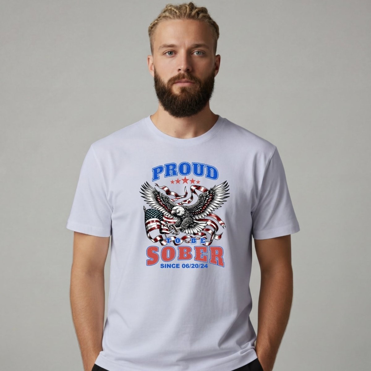 Sober T Shirt | Men's Proud To Be Sober Tee