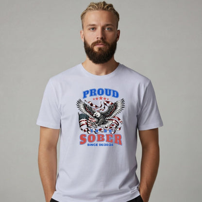 Sober T Shirt | Men's Proud To Be Sober Tee