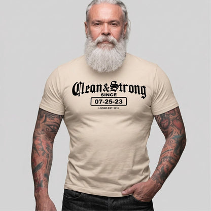 Recovery Date Men's Sobriety Sober T Shirt product photo (view 10)