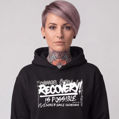 Recovery Hoodie | Women's Personalized Recovery Is Possible Hoodie