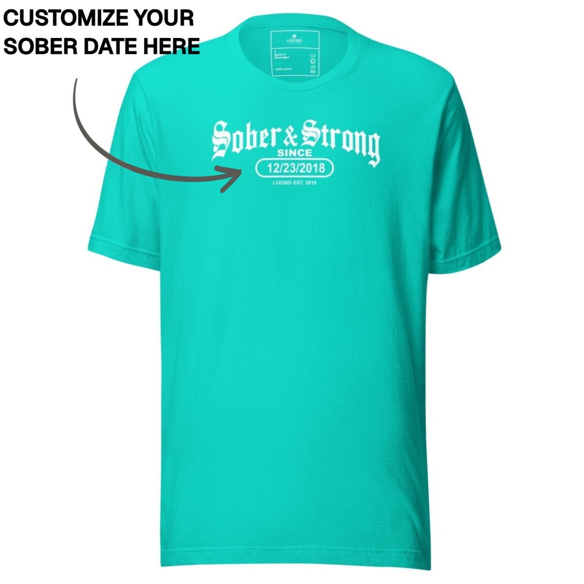 Sober T Shirt | Men's Old School Sober & Strong