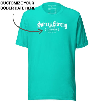 Sober T Shirt | Men's Old School Sober & Strong