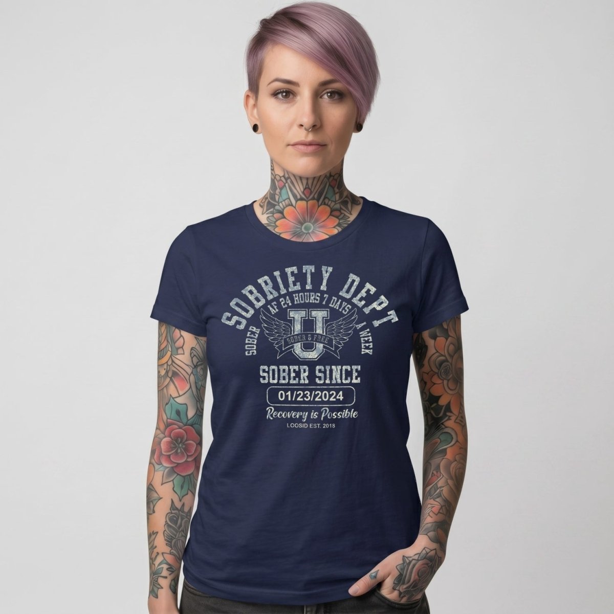 Sobriety Dept Sober T Shirt back view (view 17)
