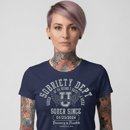 Sobriety Dept Sober T Shirt side view (view 16)