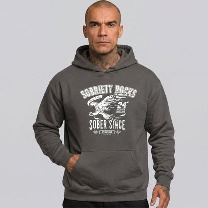 Recovery Hoodie | Men's Sobriety Rocks